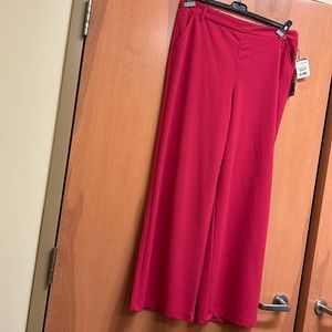 Wide leg pink trouser